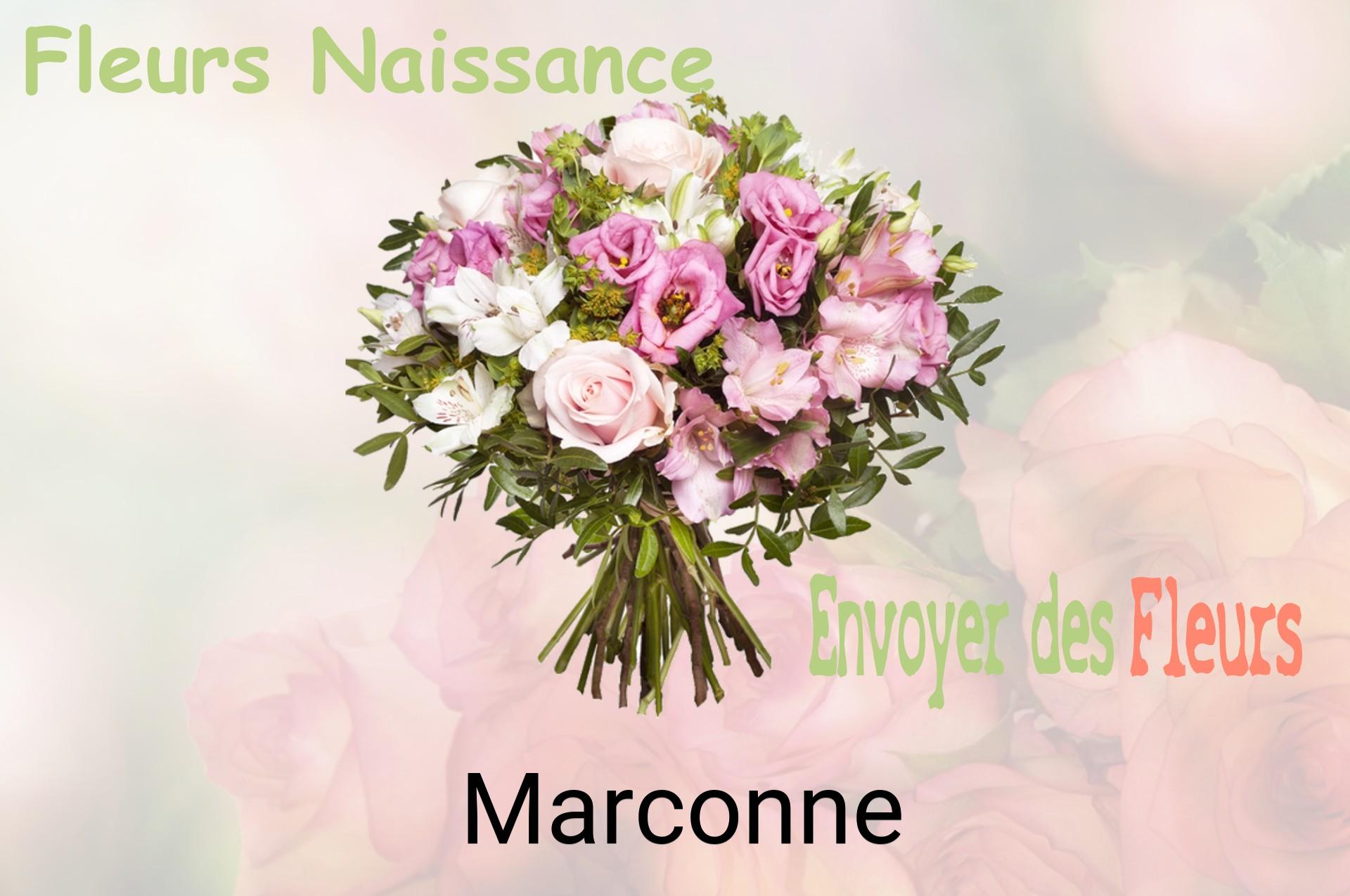 Bouquet de fleurs de naissance livré à Marconne